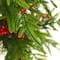 Glitzhome® 37.5"H Chirstmas Greenery Pine Porch Tree with Berries